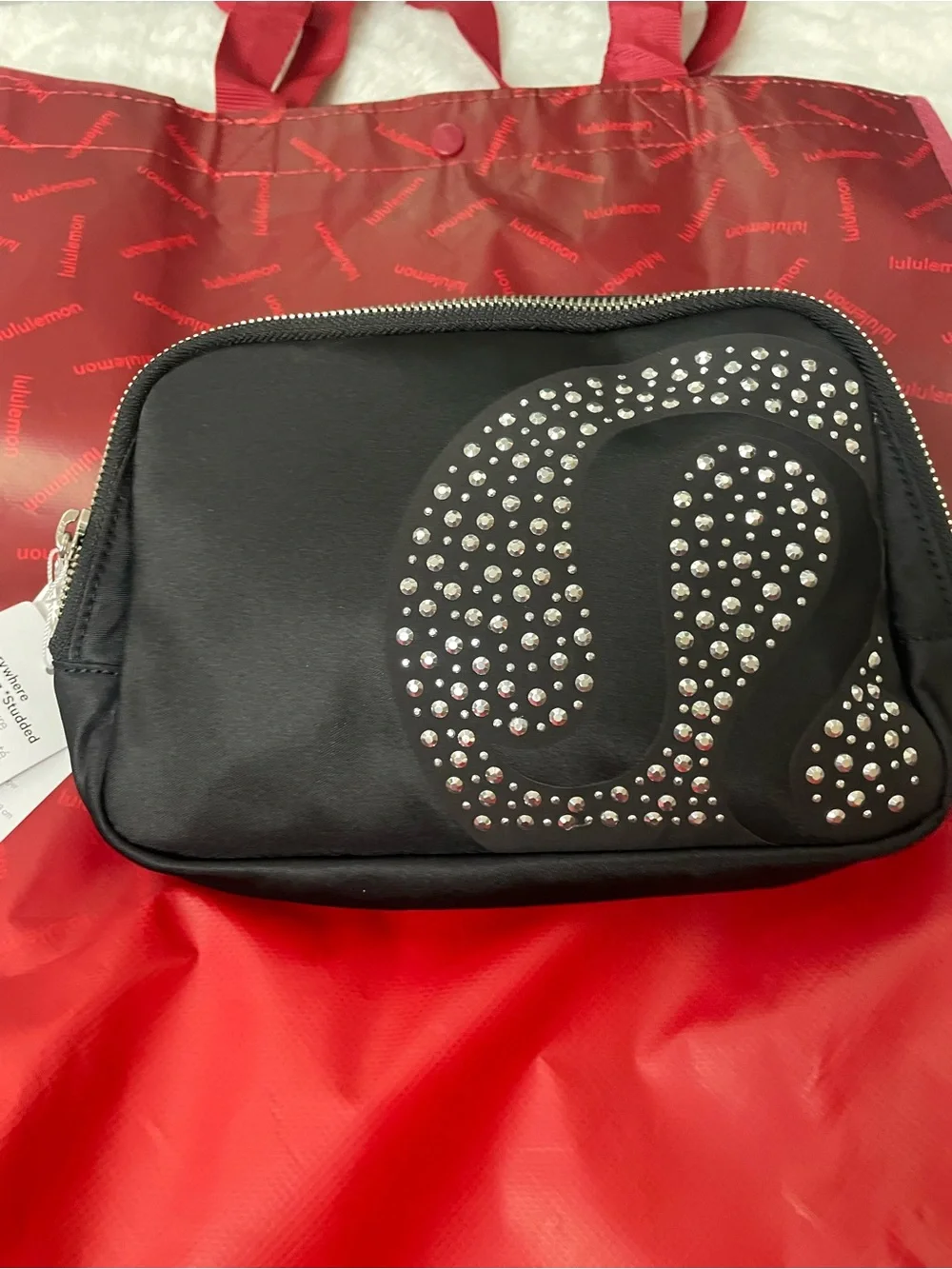 lululemon athletica Black Studded Travel Pouch
